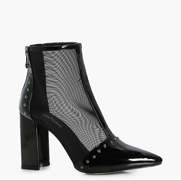 Boohoo Shoes - Boohoo Mesh Studded Boots Boohoo Shoes - Boohoo Mesh Studded Boots